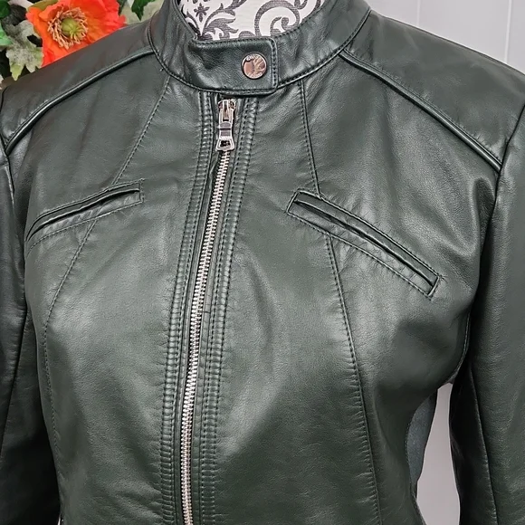 Guess Green Moto Jacket - Picture 5 of 13